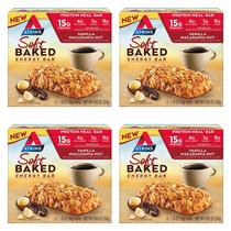 Barras energéticas Atkins com sabor de baunilha e macadâmia 4x4