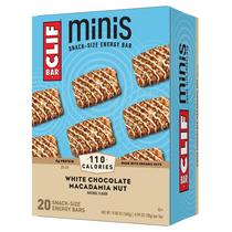 Barras energéticas Clif Bar Minis, chocolate branco, noz de macadâmia, x20 Barras energéticas Clif Bar Minis, chocolate branco, noz de macadâmia, x20