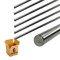 Barras Inox Maciço Para Churrasqueiras 80cm X 10mm - 6un Barras Inox Maciço Para Churrasqueiras 80cm X 10mm - 6un