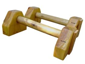 Barras Paralelas De Chão Parallettes Madeira Calistenia 35cm Barras Paralelas De Chão Parallettes Madeira Calistenia 35cm