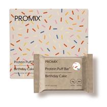 Barras Proteicas Puff ProMix Nutrition Sabor Birthday Cake 12 Unidades Barras Proteicas Puff ProMix Nutrition Sabor Birthday Cake 12 Unidades