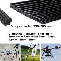 Barras Redondas De Fibra De Carbono De Alta Resistência 1mm-18mm De Diâmetro 250-500mm De