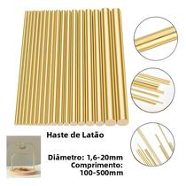 Barras Redondas De Latão 1-10pcs Processamento De Metal Diâmetro De 1.6-20mm Comprimento De Barras Redondas De Latão 1-10pcs Processamento De Metal Diâmetro De 1.6-20mm Comprimento De