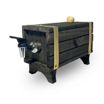 Barrica 01 Litro Artesanato Cachaça Churrasco Barril Pingometro