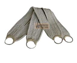 Barrigueira BRANCA PAR De Algodão Tapada Cavalo Crioulo Laço Barrigueira BRANCA PAR De Algodão Tapada Cavalo Crioulo Laço