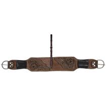 Barrigueira de Couro Entalhada SV9305 Marrom