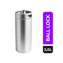 Barril 3,6 litros ball lock growler inox 304 passivado