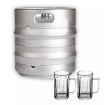 Barril Chopp Cerveja 30 Litros Euro Em Inox Válvula e Sifão