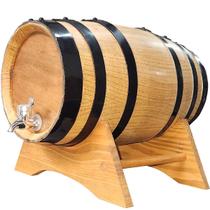 Barril De Carvalho 10 Litros Para Cachaça Whisky Cromo