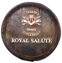 Barril decorativo de parede - Royal Salute Whisky - Lembrei De Ti