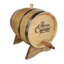 Barril/dorna Carvalho 3 Litros Whisky Personalizado Com Nome - Wood E-commerce