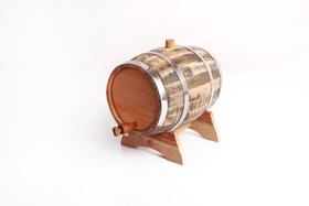 Barril horizontal de 5 litros na madeira de carvalho europeu (francês) legítimo