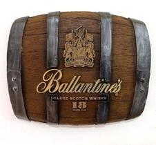 Barril Horizontal decorativo - Ballantines Whisky - Lembrei De Ti