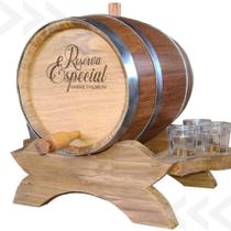 Barril Umburana 5 L Premium Tonel Corote C/ 6 Copos Shot
