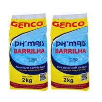 Barrilha Elevador de PH para Piscina Kit com 2 Genco 2kg