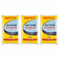 Barrilha Genco Ph Mais Granulado 2kg Com 3 Unidades