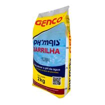 Barrilha Ph+ Mais Granulado Elevador de pH 2kg Genco