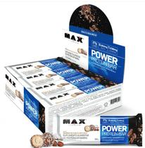 Barrinha Proteica Power Protein Bar Caixa Com 8 Barras De 90 Gramas - Max Titanium
