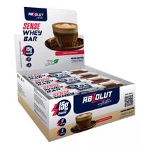 Barrinha Sense Whey Bar Caixa Com 12un 540g Absolut Nutrition Cappuccino