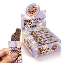Barrinha wafer true crunch pro chocolate branco e meio amargo 25g - 12 unidades