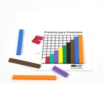 Barrinhas Coloridas Cuisenaire Para Ensino De Cálculos + Prancha