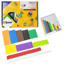 Barrinhas Coloridas Em EVA com Prancha Plástica Cuisenaire Fundamental I Barrinhas Coloridas Em EVA com Prancha Plástica Cuisenaire Fundamental I