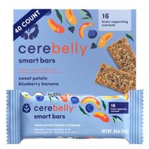 Barrinhas de Lanche Cerebelly Batata Doce com Mirtilo 40 unidades Barrinhas de Lanche Cerebelly Batata Doce com Mirtilo 40 unidades