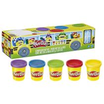 Barro de ônibus escolar variado Play-Doh, pacote com 5