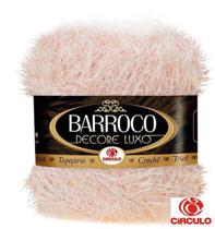 Barroco Decore Luxo Peludo Espessura N 6 Círculo 180 metros e 280 gramas Barbante para Crochê e Tricô