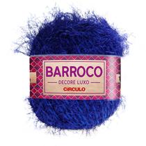 Barroco Decore Luxo Peludo Espessura N 6 Círculo 180 metros e 280 gramas Barbante para Crochê e Tricô