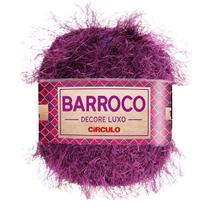 Barroco Decore Luxo Peludo Espessura N 6 Círculo 180 metros e 280 gramas Barbante para Crochê e Tricô
