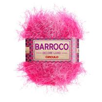 Barroco Decore Luxo Peludo Espessura N 6 Círculo 180 metros e 280 gramas Barbante para Crochê e Tricô