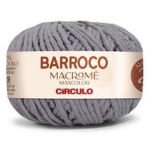 Barroco macramê maxcolor círculo 24 fios cor 8212