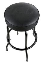 Barstool Fender gravado com logotipo preto giratório 30 cm preto/preto Barstool Fender gravado com logotipo preto giratório 30 cm preto/preto
