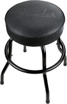 Barstool Fender gravado com logotipo preto giratório de 24 polegadas preto Barstool Fender gravado com logotipo preto giratório de 24 polegadas preto