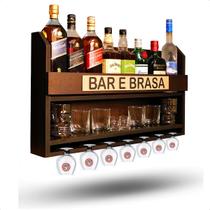 Barzinho Adega de Parede Tabaco Fosco: Compacto e impressionante! Barzinho Adega de Parede Tabaco Fosco: Compacto e impressionante!