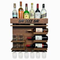 Barzinho Adega Parede - Bar Doce Bar - 54 x 51 Imbuia