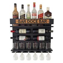 Barzinho Adega Parede - Bar Doce Bar - 60 X 51 Preto - Co2Beer