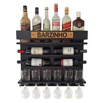 Barzinho Adega Parede - Barzinho - 60 x 51 Preto