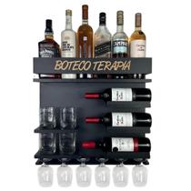 Barzinho Adega Parede - Boteco Terapia - 54 x 51 Preto Barzinho Adega Parede - Boteco Terapia - 54 x 51 Preto