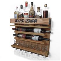 Barzinho Adega Parede - Boteco Terapia - 60 x 51 Nogueira Barzinho Adega Parede - Boteco Terapia - 60 x 51 Nogueira