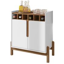 Barzinho Com 2 Portas e Adega Para Sala de Jantar 50522 Branco Cedro DCASA Barzinho Com 2 Portas e Adega Para Sala de Jantar 50522 Branco Cedro DCASA