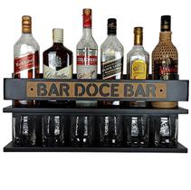 Barzinho De Parede - Bar Doce Bar - 60 X 26 Preto Fosco