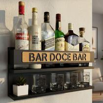 Barzinho de Parede Bar Suspenso para Bebidas Decoração Churrasco Área de Festas Sala Modelo:Bar Doce Bar Cor Preta Barzinho de Parede Bar Suspenso para Bebidas Decoração Churrasco Área de Festas Sala Modelo:Bar Doce Bar Cor Preta