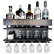 Barzinho de Parede - Boteco Terapia - 54x28 - Preto