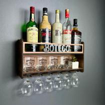 Barzinho de Parede de MDF Bar Suspenso para Bebidas - Decoração Casa Sala Área Gourmet Churrasqueira Modelos:Barzinho 54