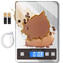 Báscula de Cocina HITO Digital 10kg Impermeable con Pantalla LCD y Tipo-C
