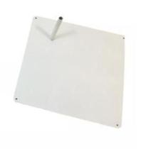 Base 1 Pino Para Manequim Reto Adulto Cor Do Produto Epoxi:Branco