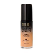 Base 2-In-1 Conceal+Perfect 05 Warm Beige 30Ml - Milani