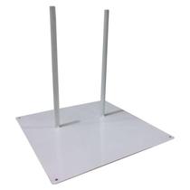 Base 2 Pinos Para Man. R.24 Entre Pinos 20x20cm Cor Do Produto Epoxi:Branco